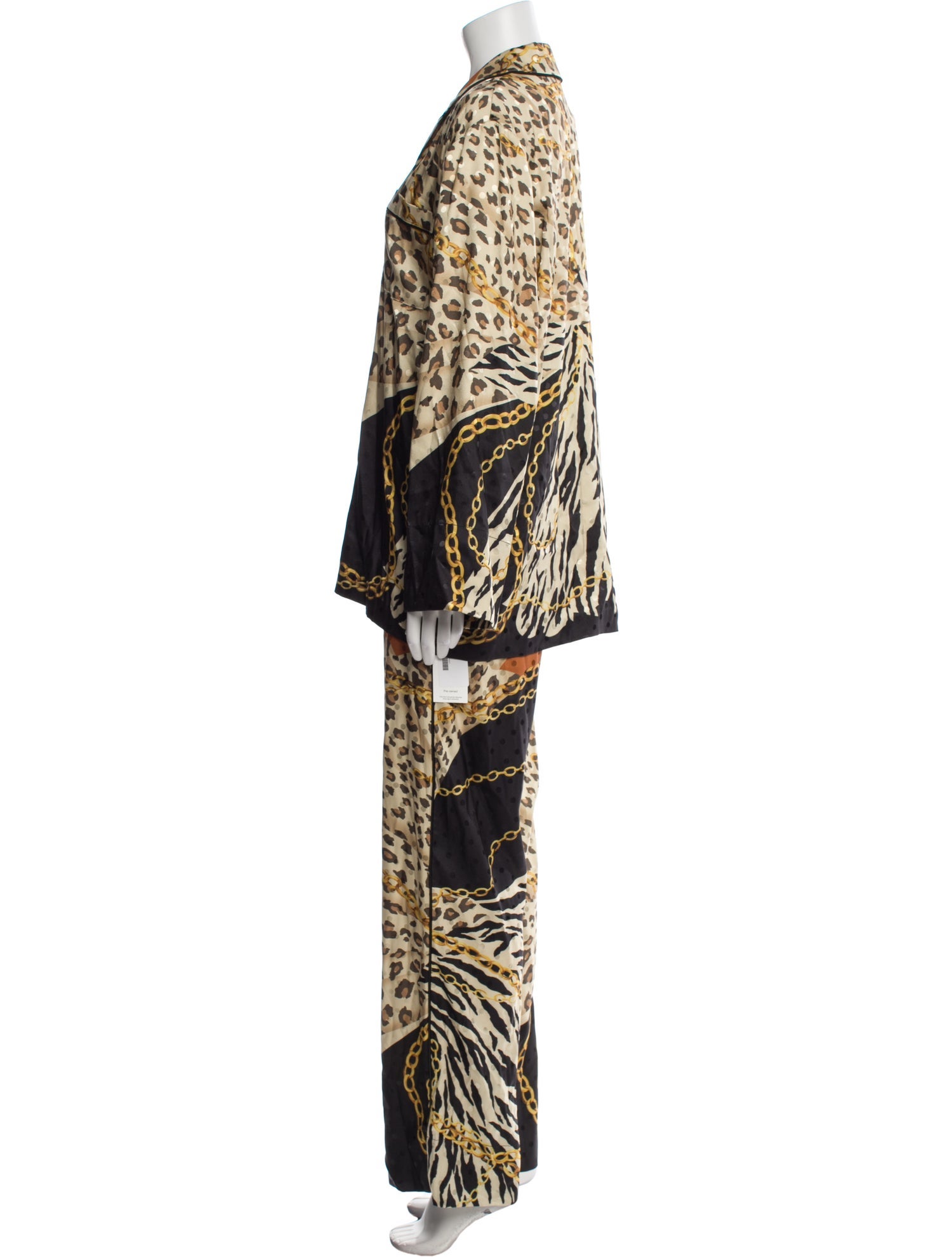 Ronny Kobo Animal Print Pant Set