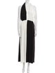 Ronny Kobo Colorblock Pattern Long Dress