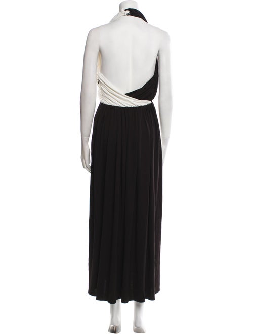 Ronny Kobo Colorblock Pattern Long Dress