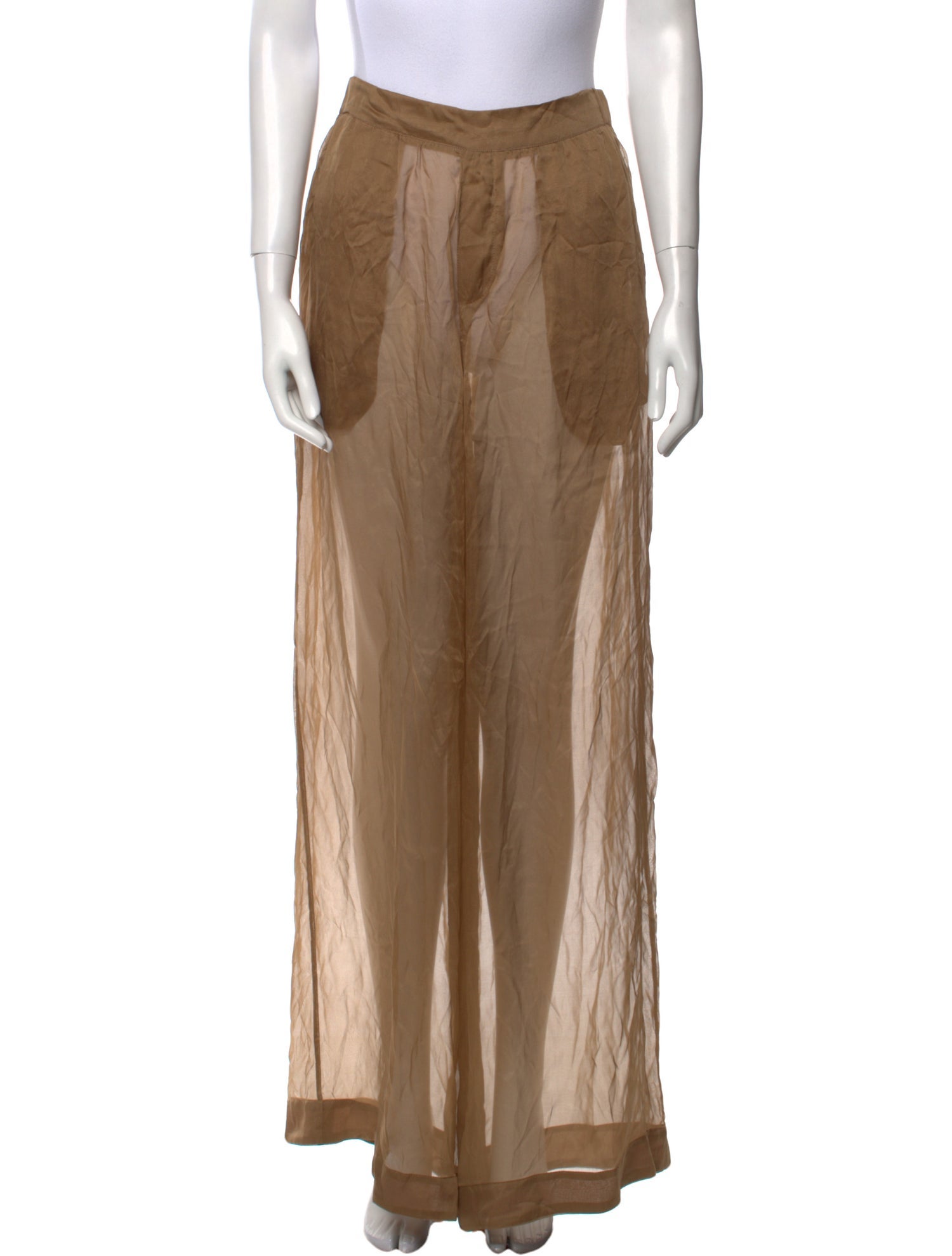 Ronny Kobo Silk Wide Leg Pants