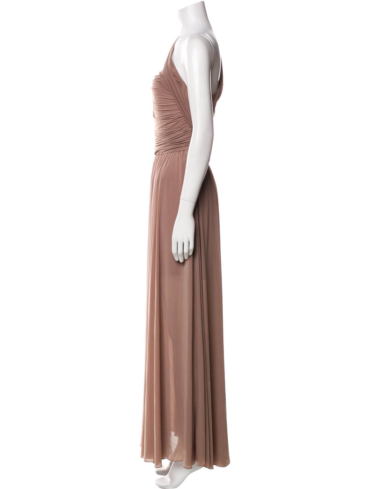 Ronny Kobo One-Shoulder Long Dress