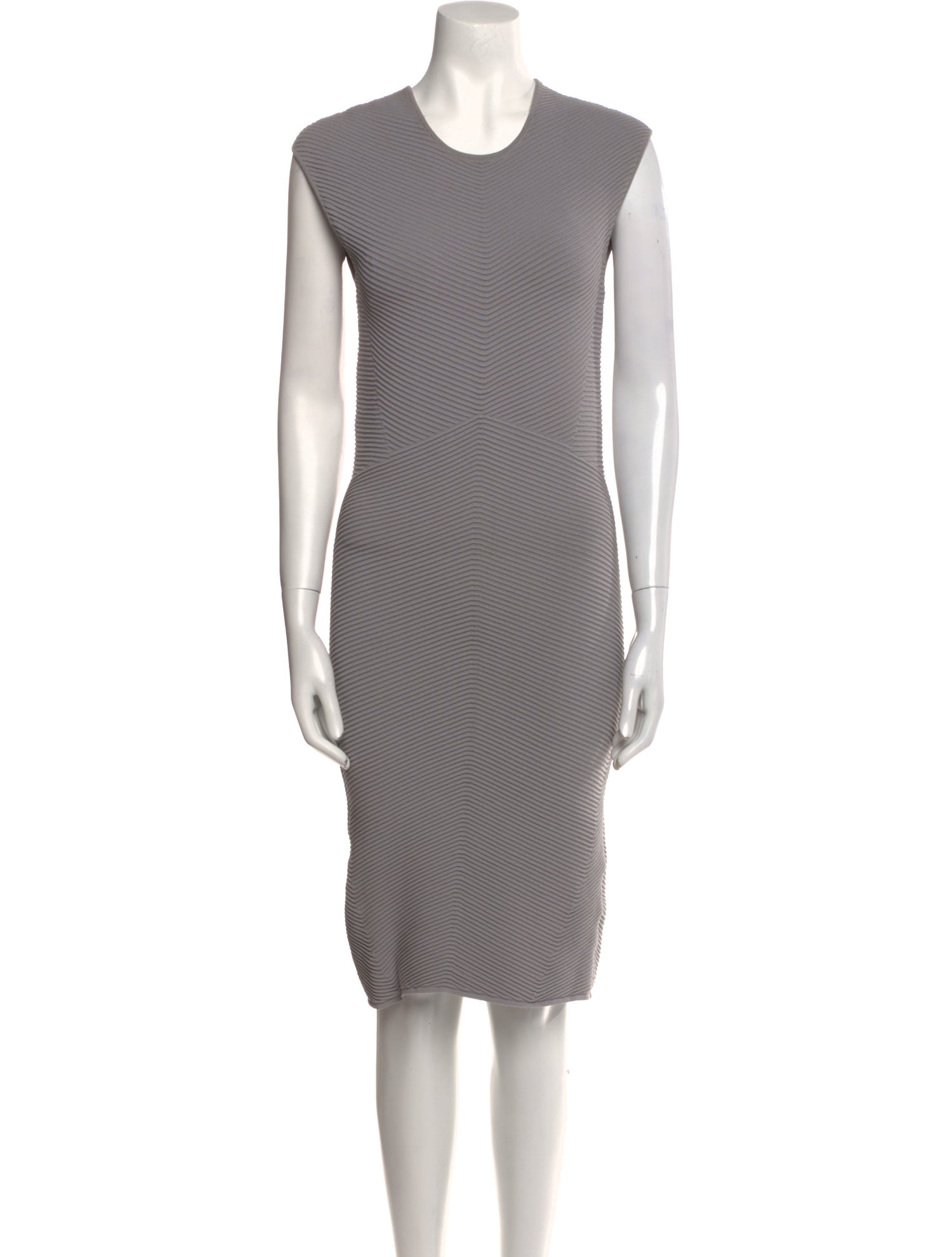 Ronny Kobo Crew Neck Knee-Length Dress