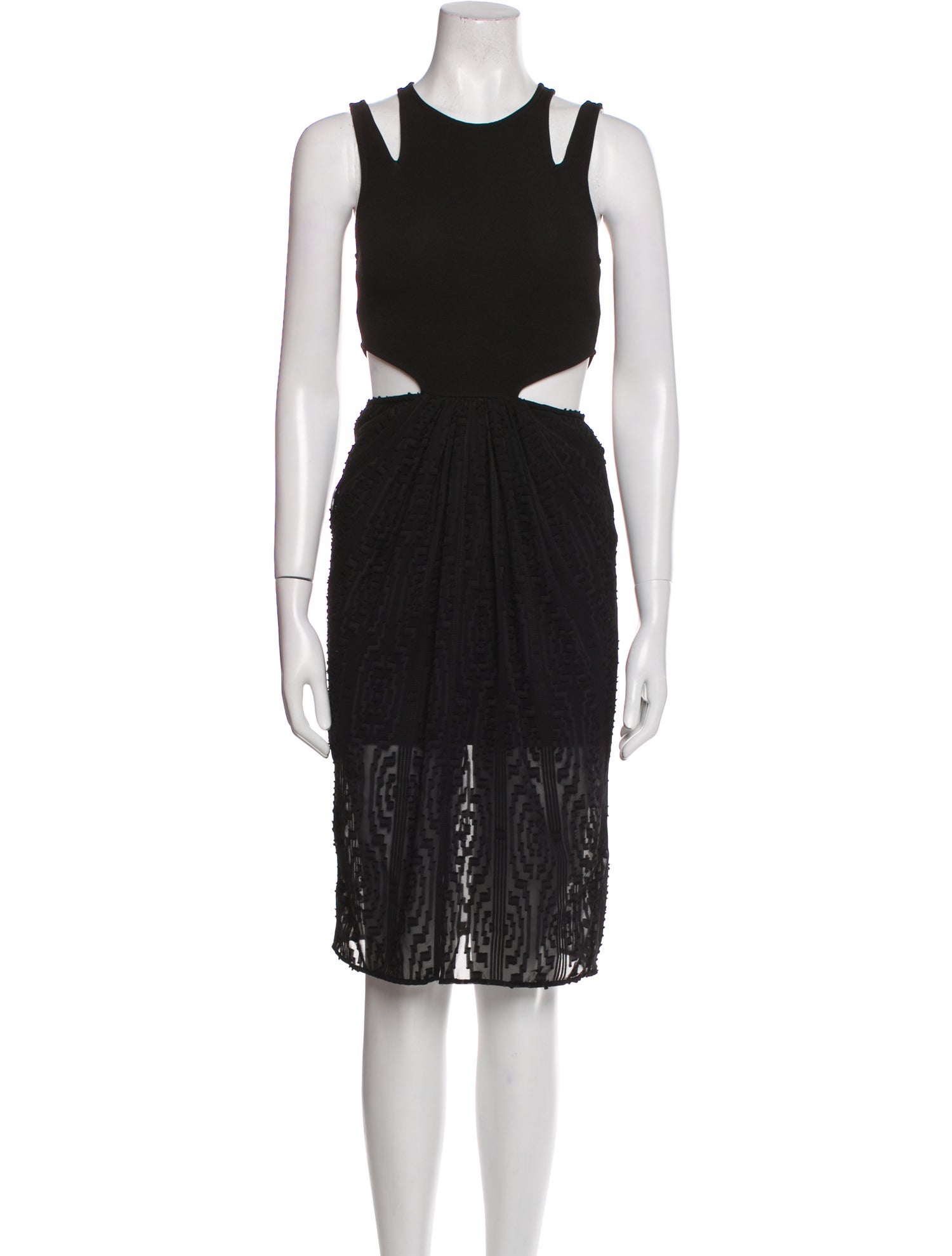 Ronny Kobo Crew Neck Knee-Length Dress w/ Tags