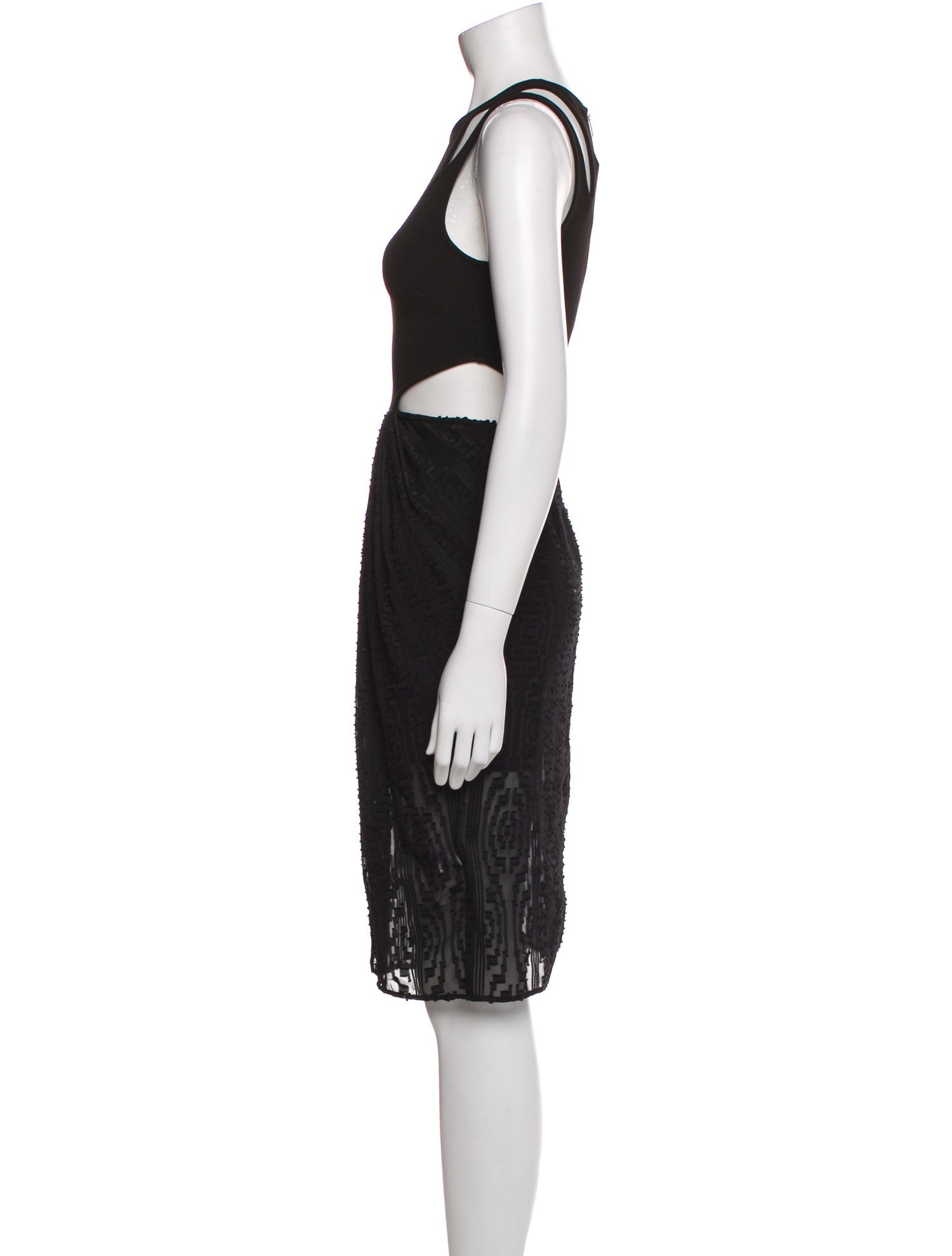Ronny Kobo Crew Neck Knee-Length Dress w/ Tags