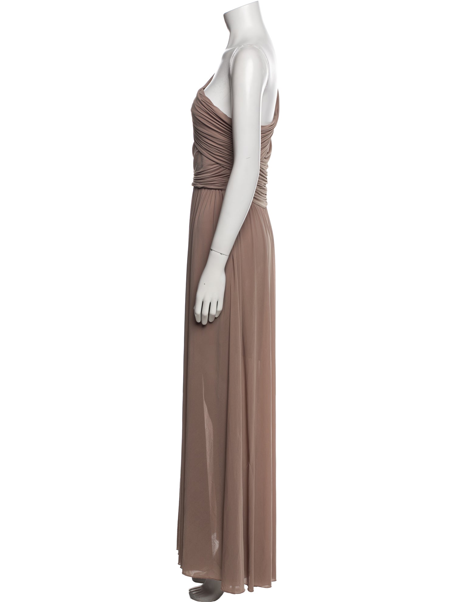 Ronny Kobo One-Shoulder Long Dress