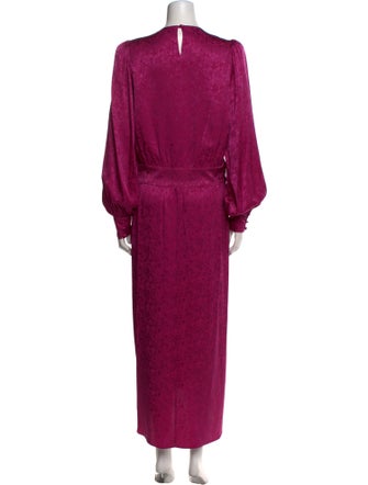 Ronny Kobo Silk Long Dress