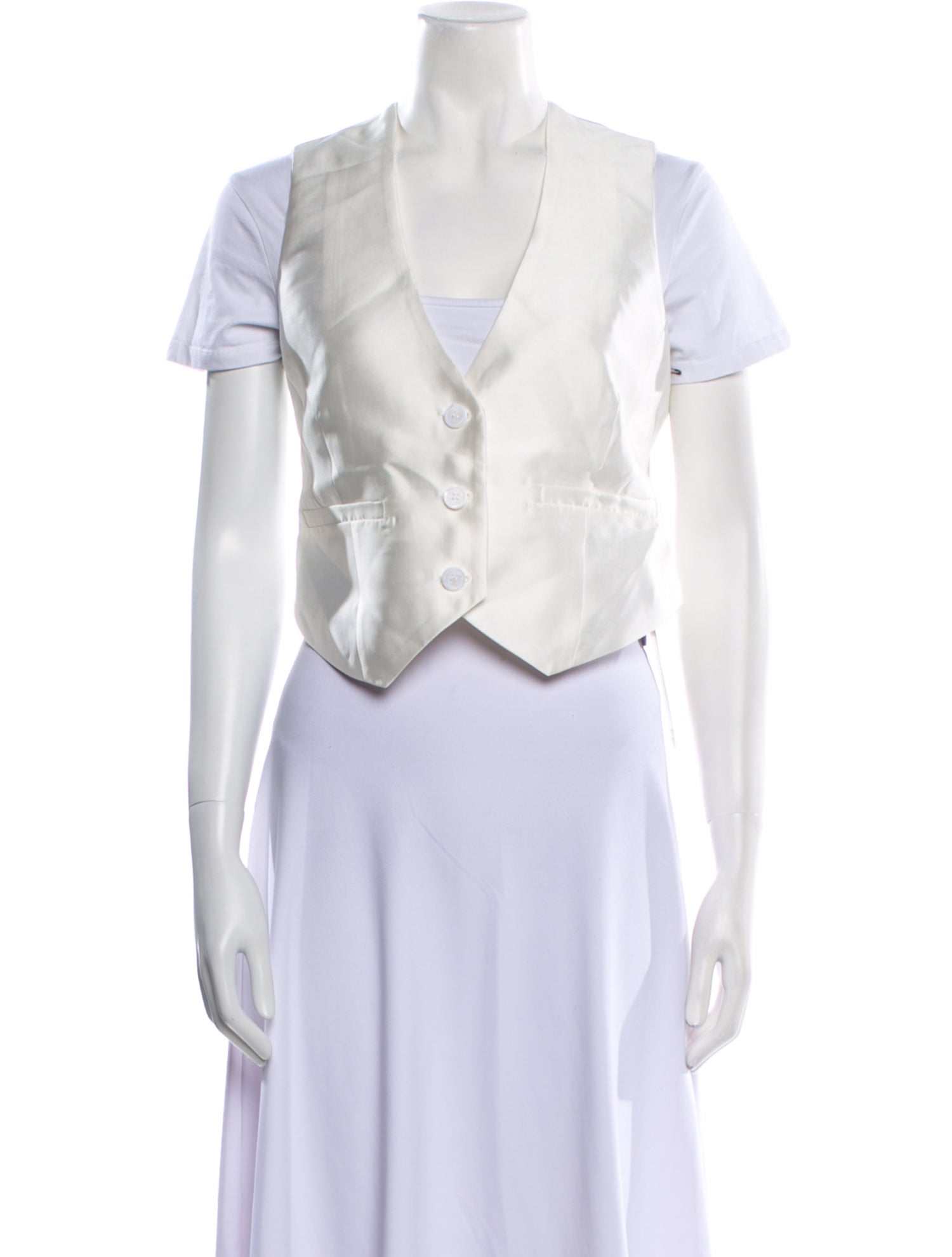 Ronny Kobo V-Neck Short Sleeve Crop Top w/ Tags