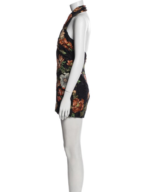 Ronny Kobo Floral Print Mini Dress