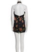Ronny Kobo Floral Print Mini Dress