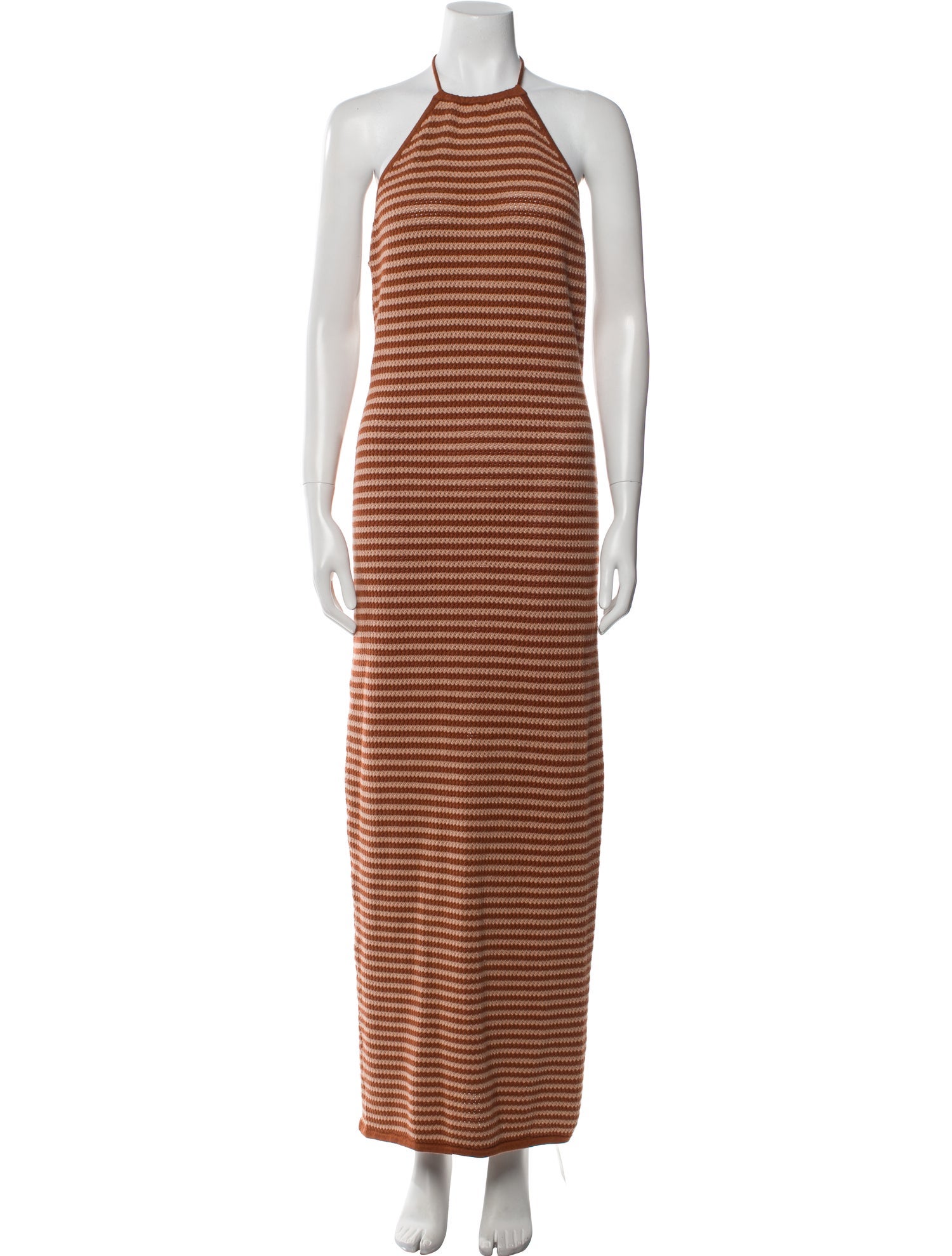 Ronny Kobo Striped Long Dress w/ Tags