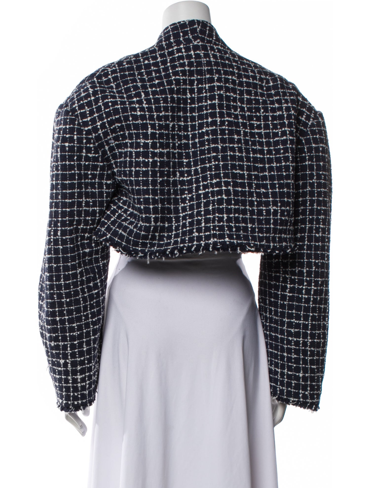 Ronny Kobo Plaid Print Bolero
