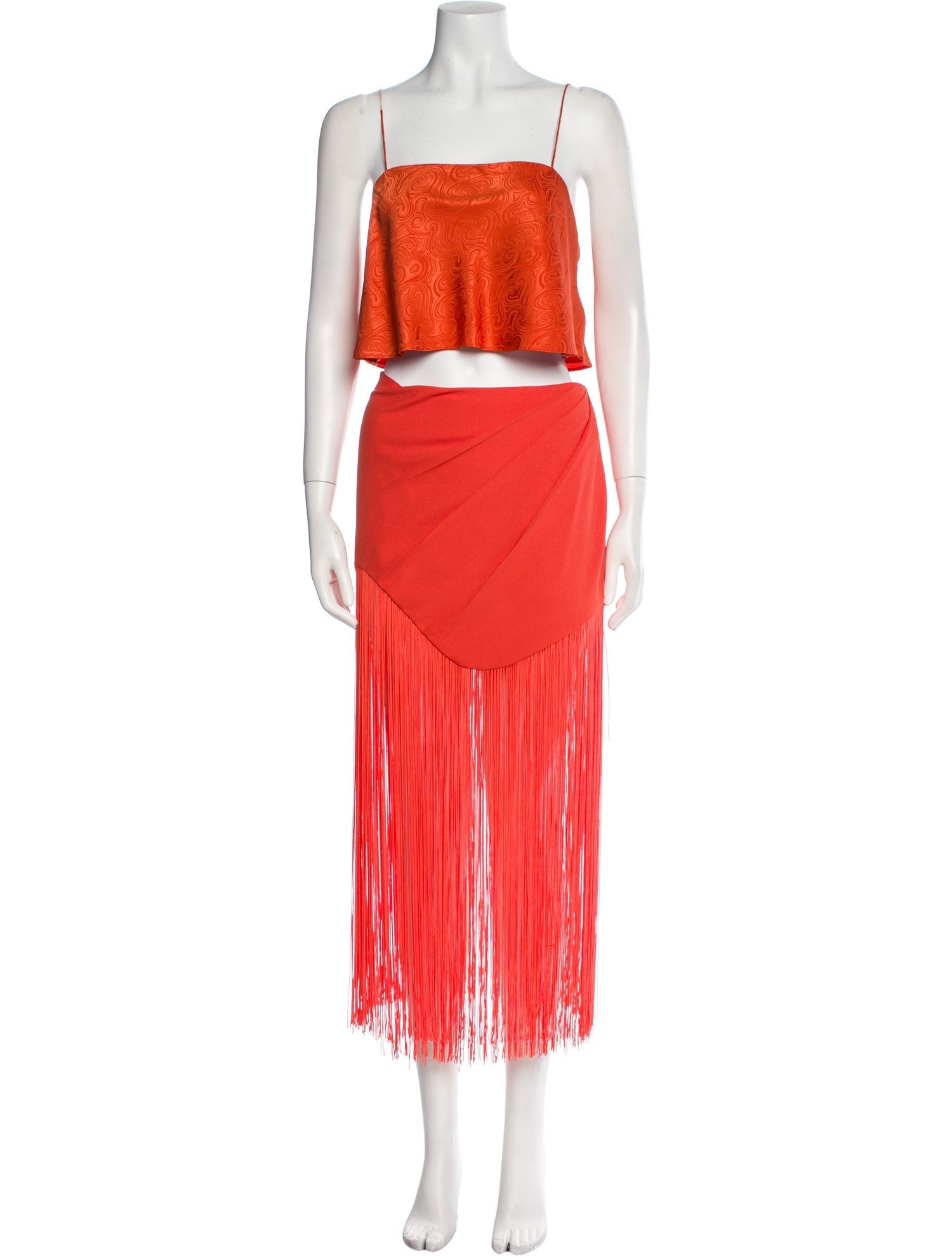 Ronny Kobo Pleated Accents Skirt Set