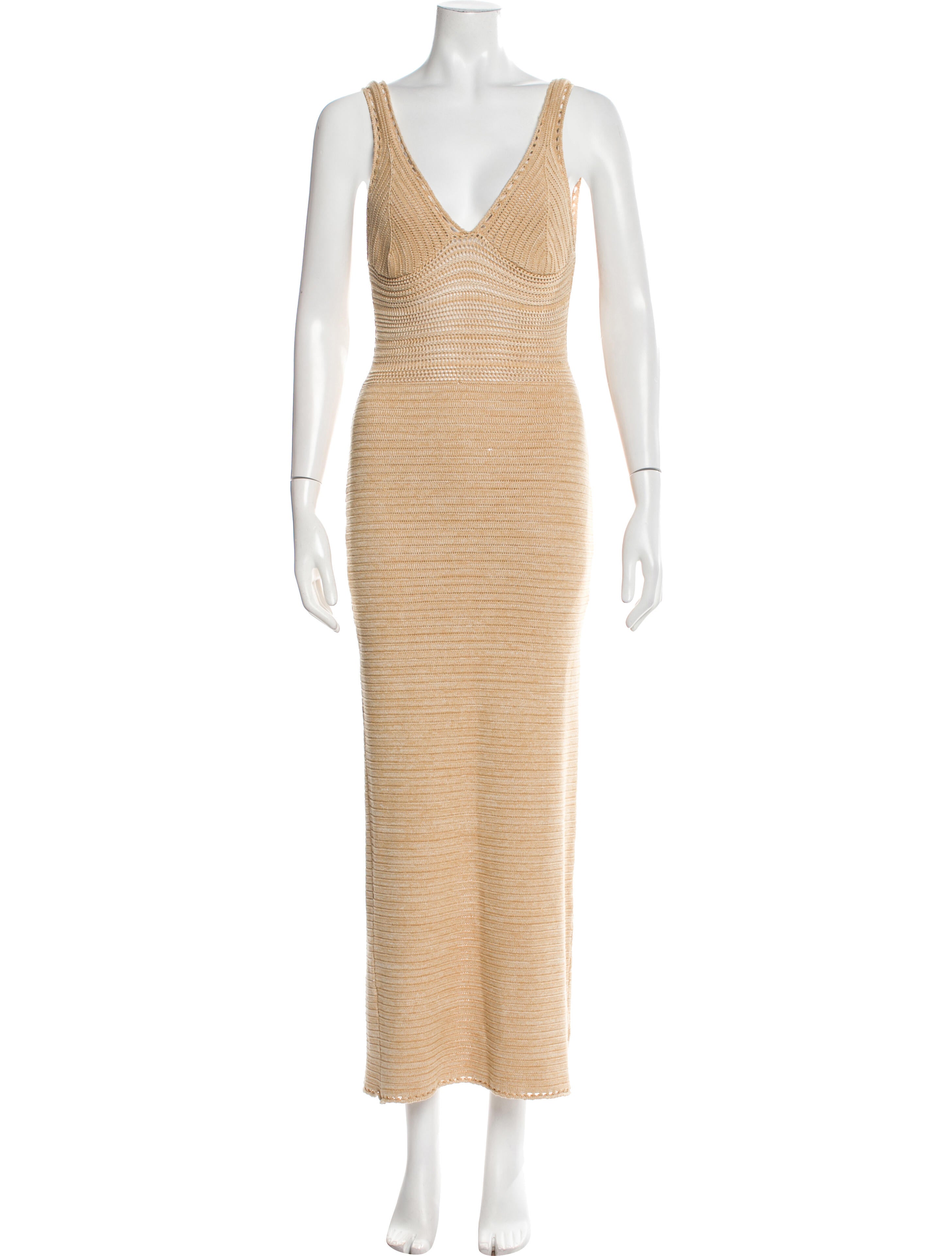 Ronny Kobo V-Neck Long Dress