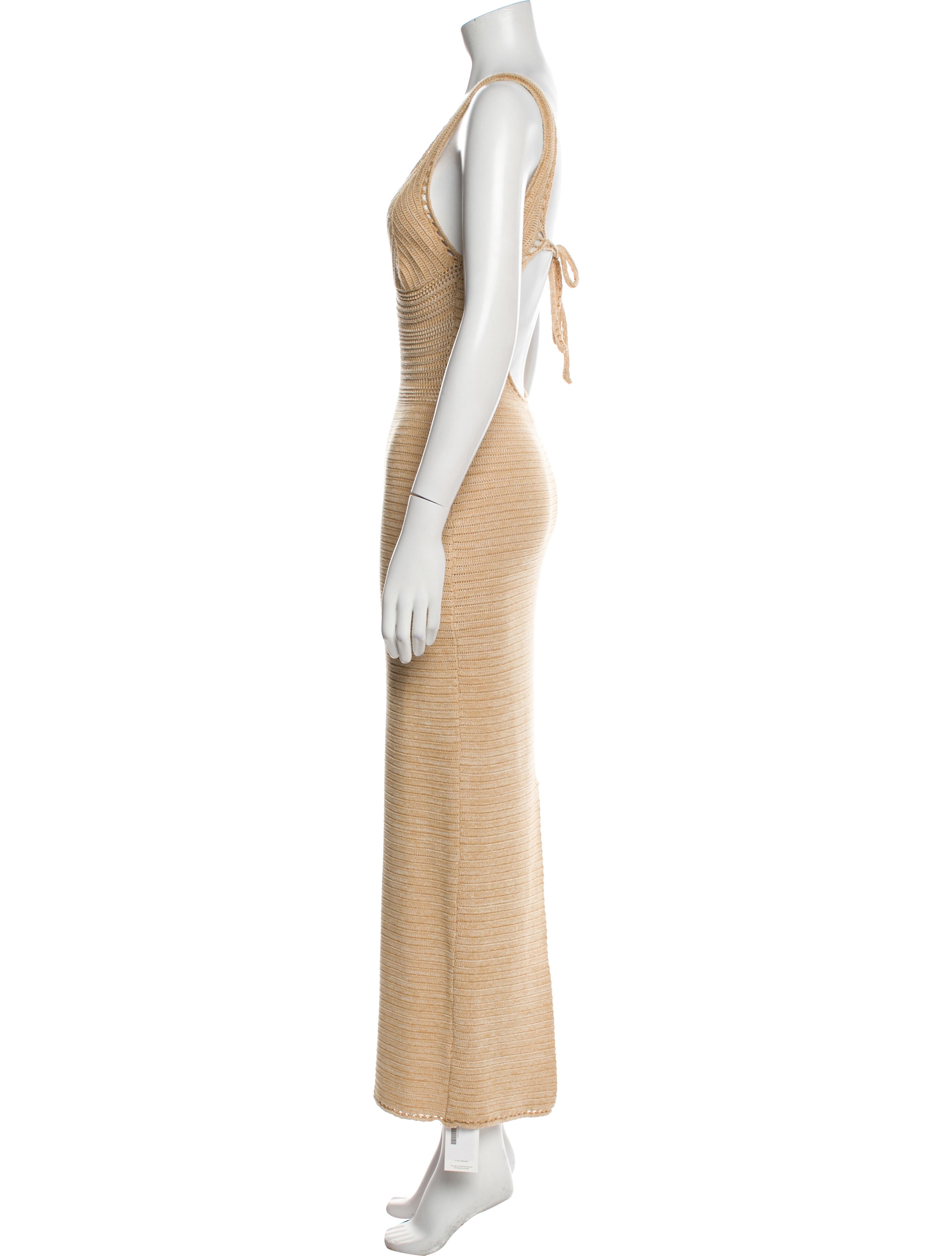 Ronny Kobo V-Neck Long Dress