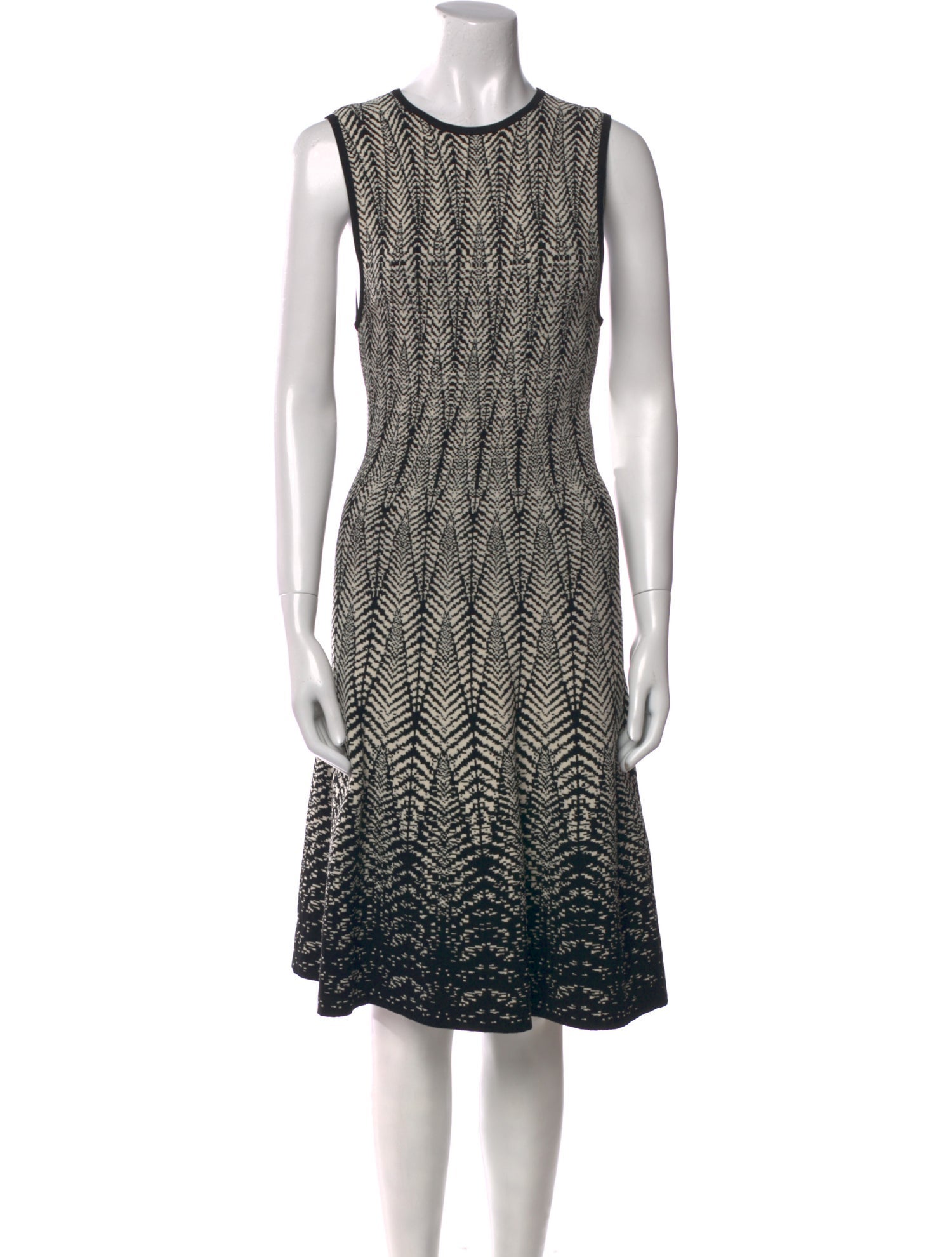 Ronny Kobo Printed Knee-Length Dress