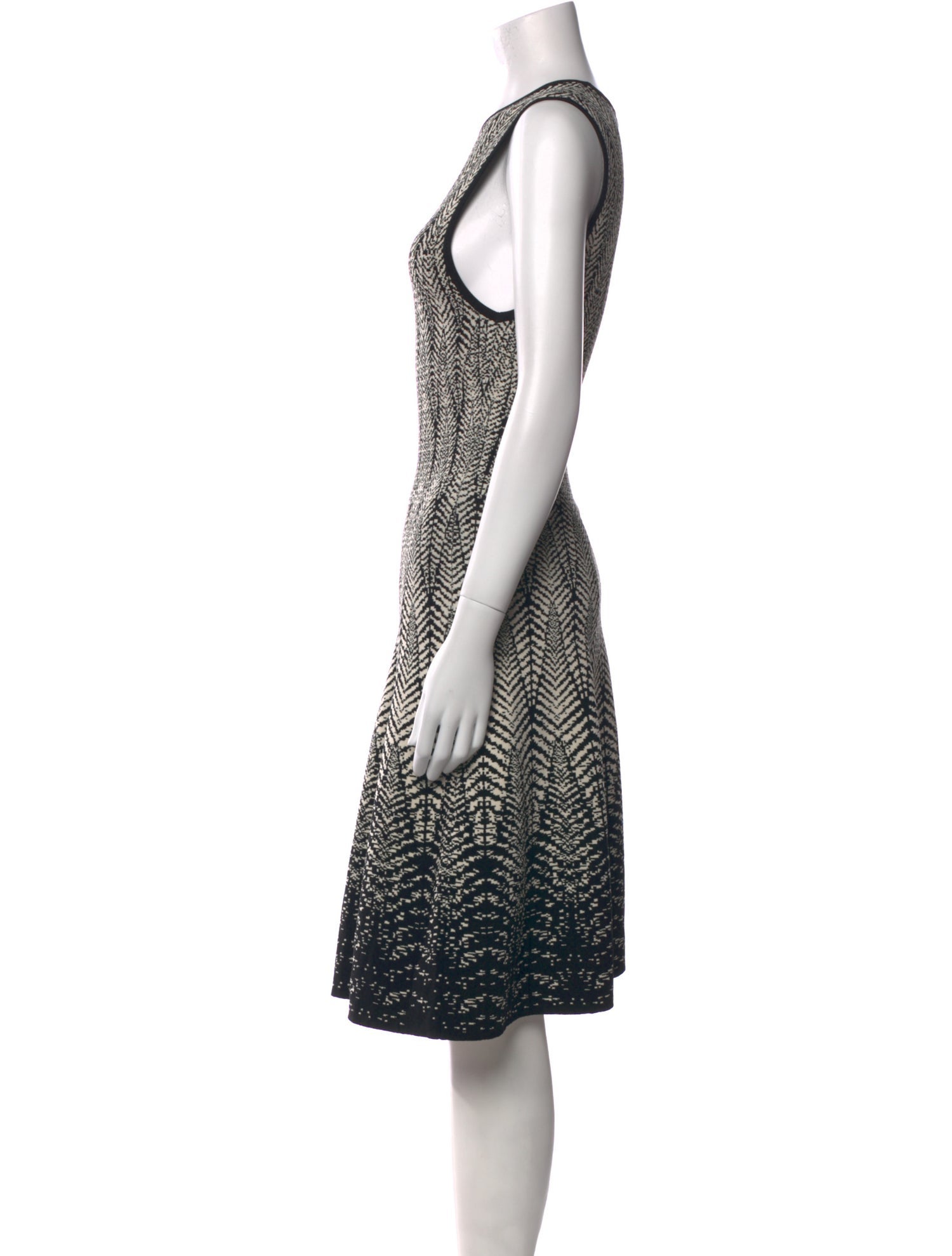 Ronny Kobo Printed Knee-Length Dress