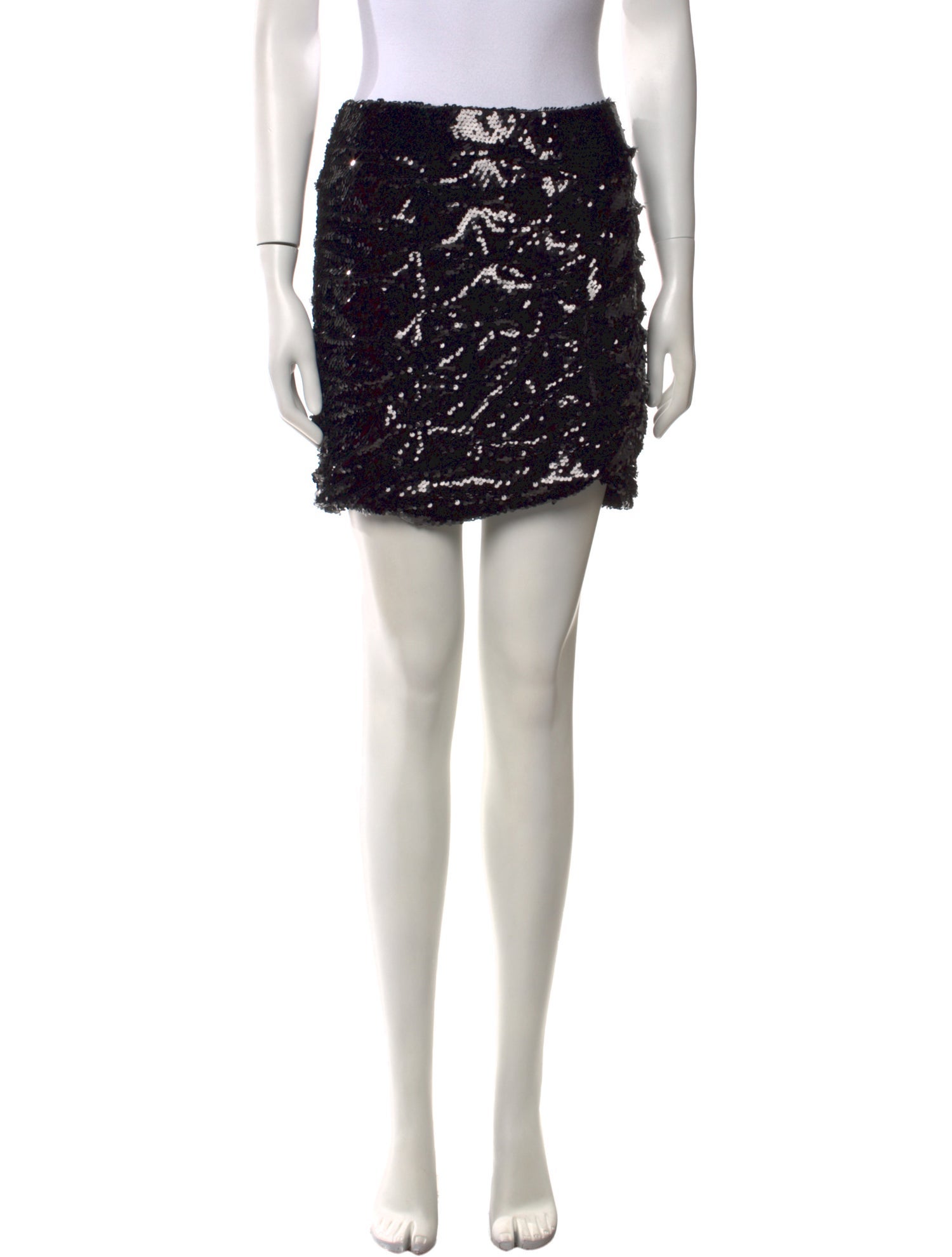 Ronny Kobo Sequin Embellishments Mini Skirt