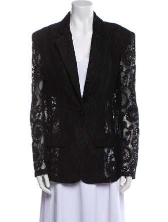 Ronny Kobo Lace Pattern Evening Jacket