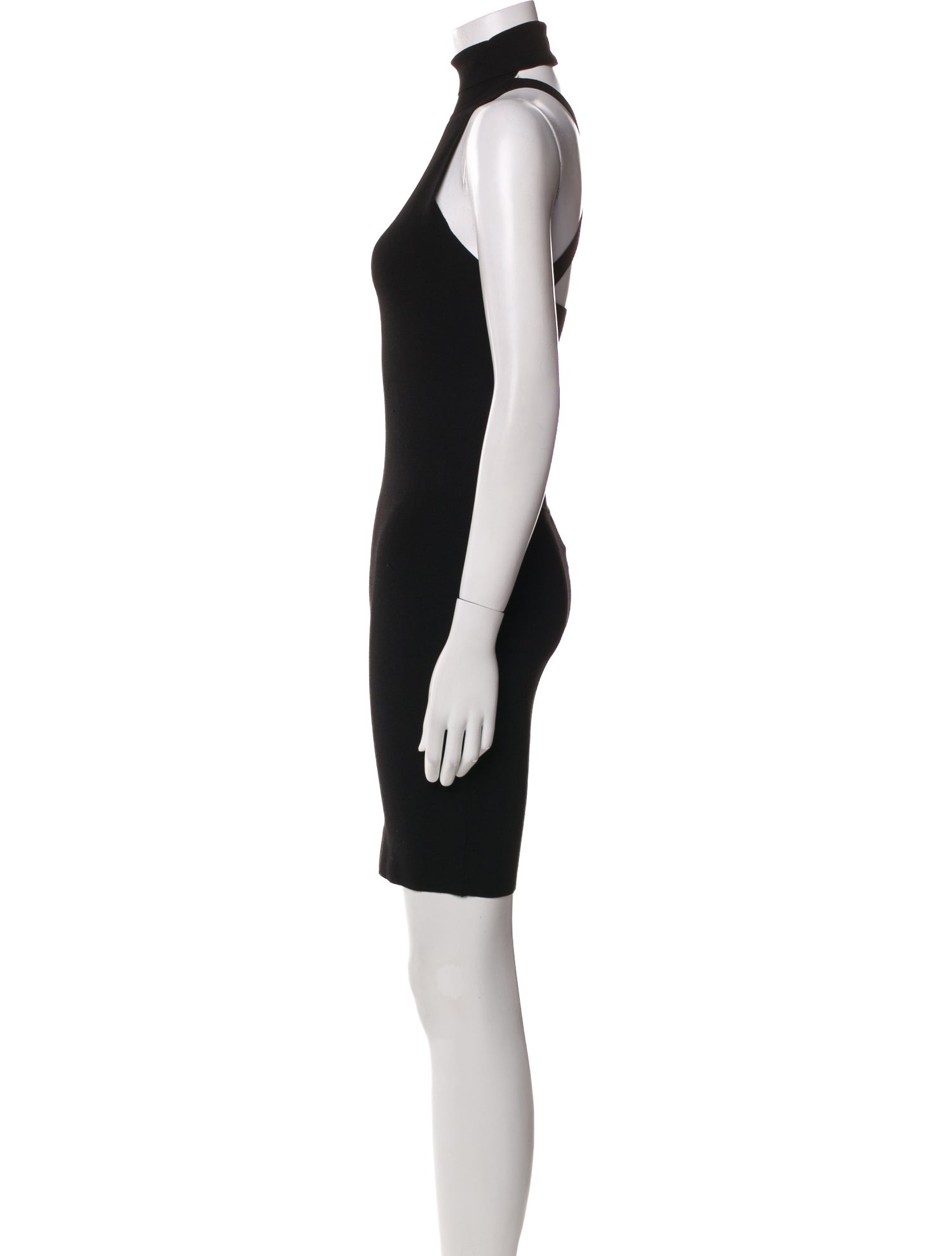 Ronny Kobo Turtleneck Knee-Length Dress