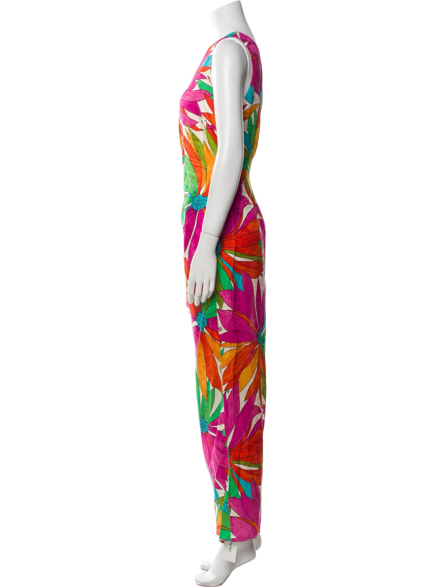 Ronny Kobo Printed Long Dress