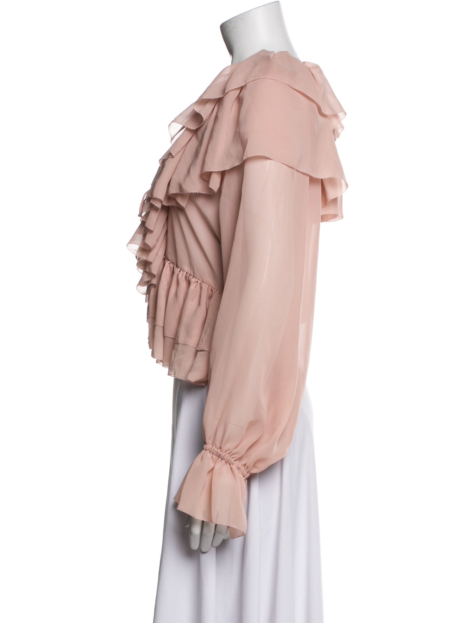 Ronny Kobo V-Neck Long Sleeve Blouse w/ Tags