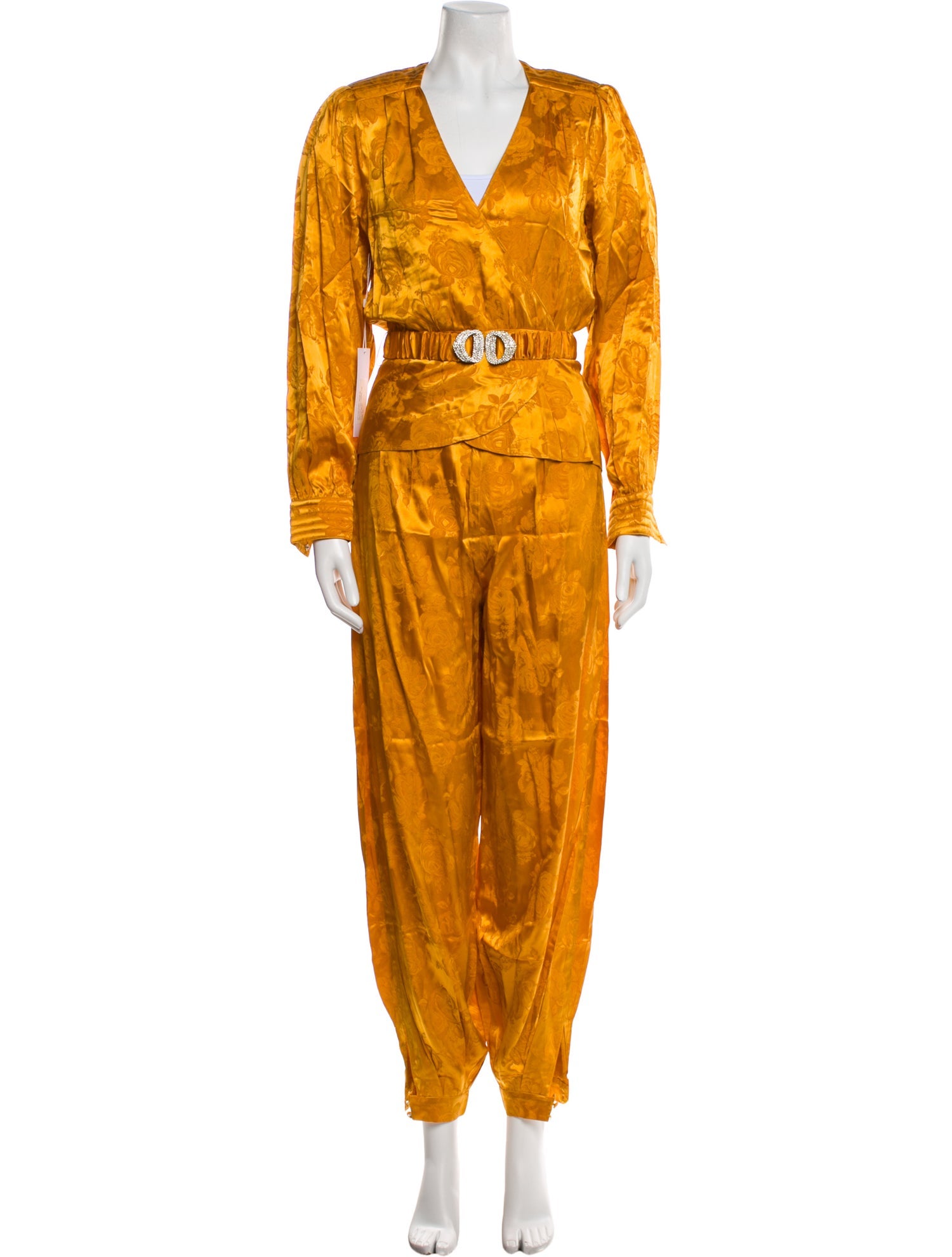 Ronny Kobo Silk Printed Pant Set w/ Tags