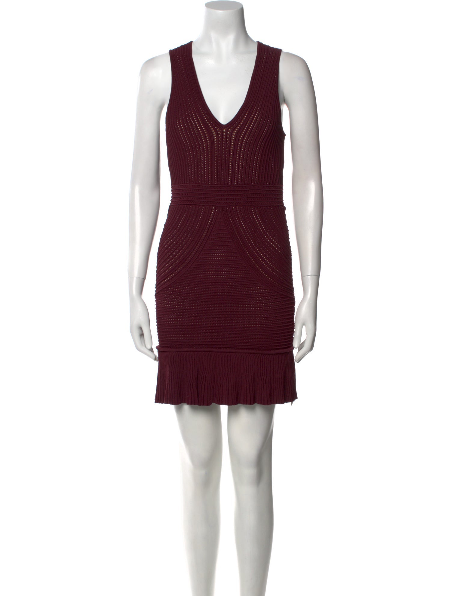 Ronny Kobo V-Neck Mini Dress
