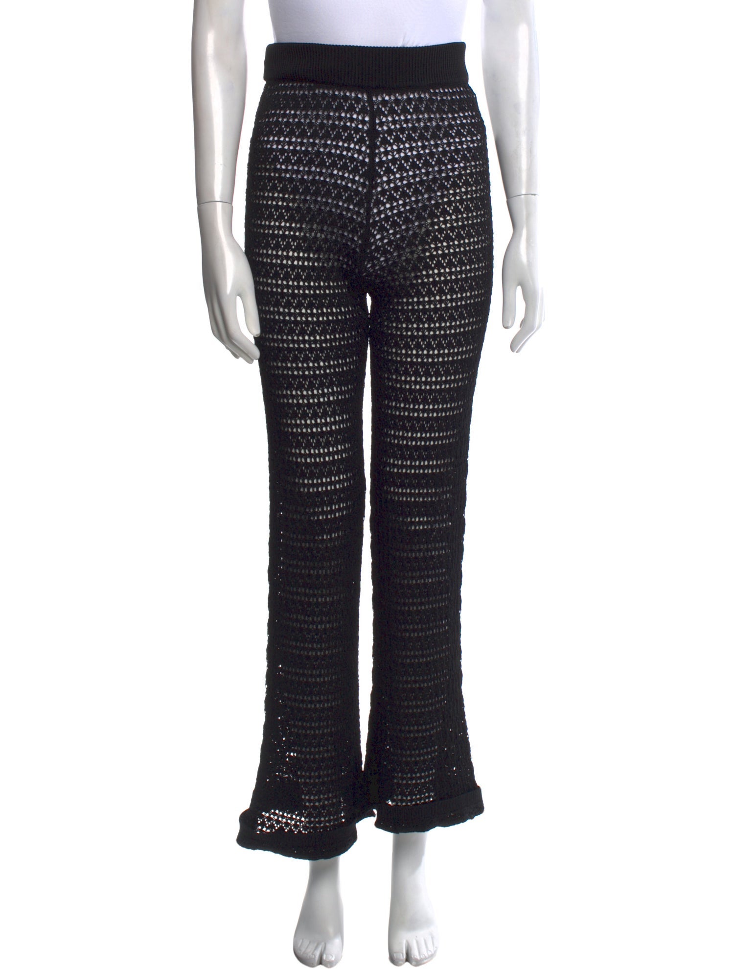 Ronny Kobo Mesh Wide Leg Pants
