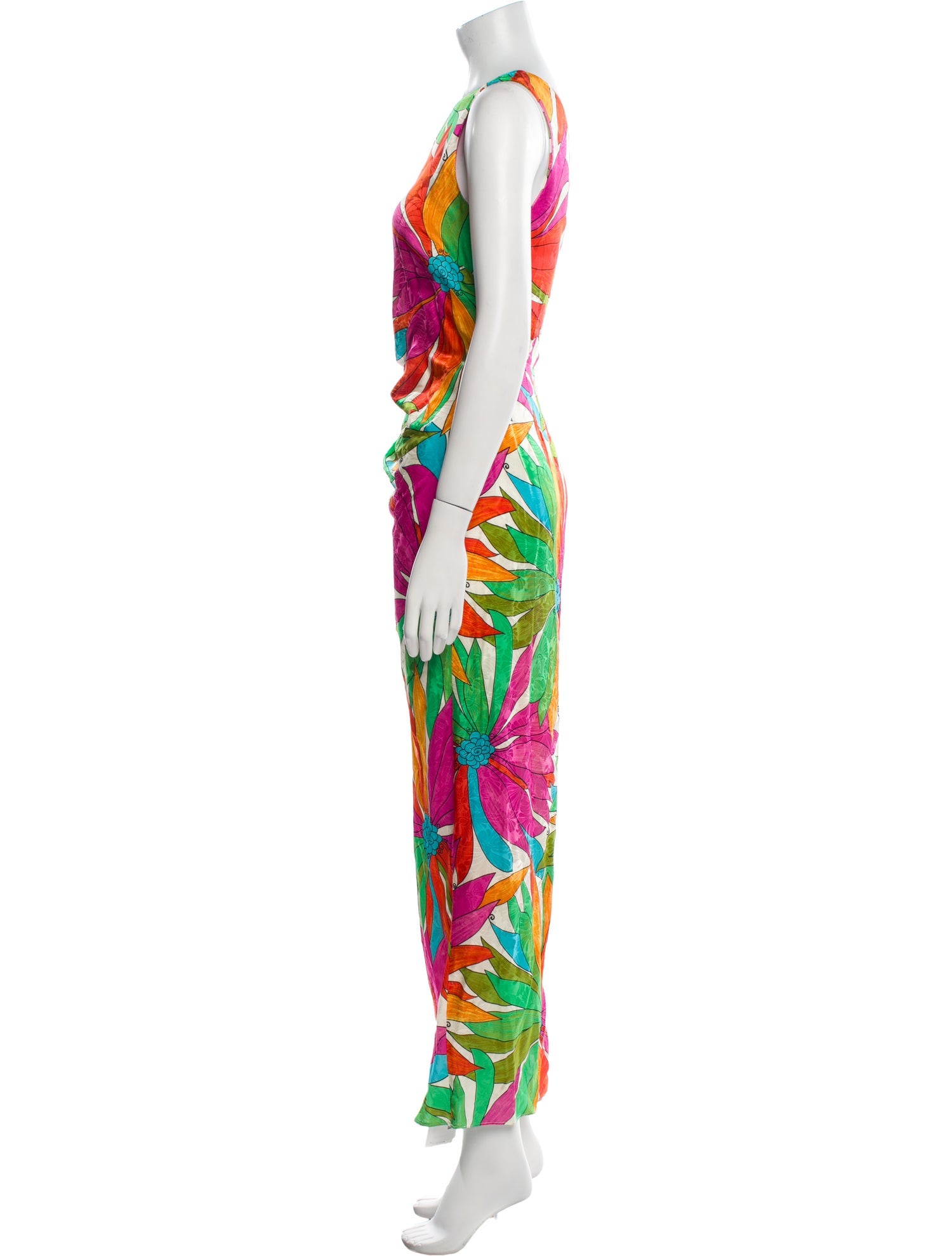 Ronny Kobo Printed Long Dress