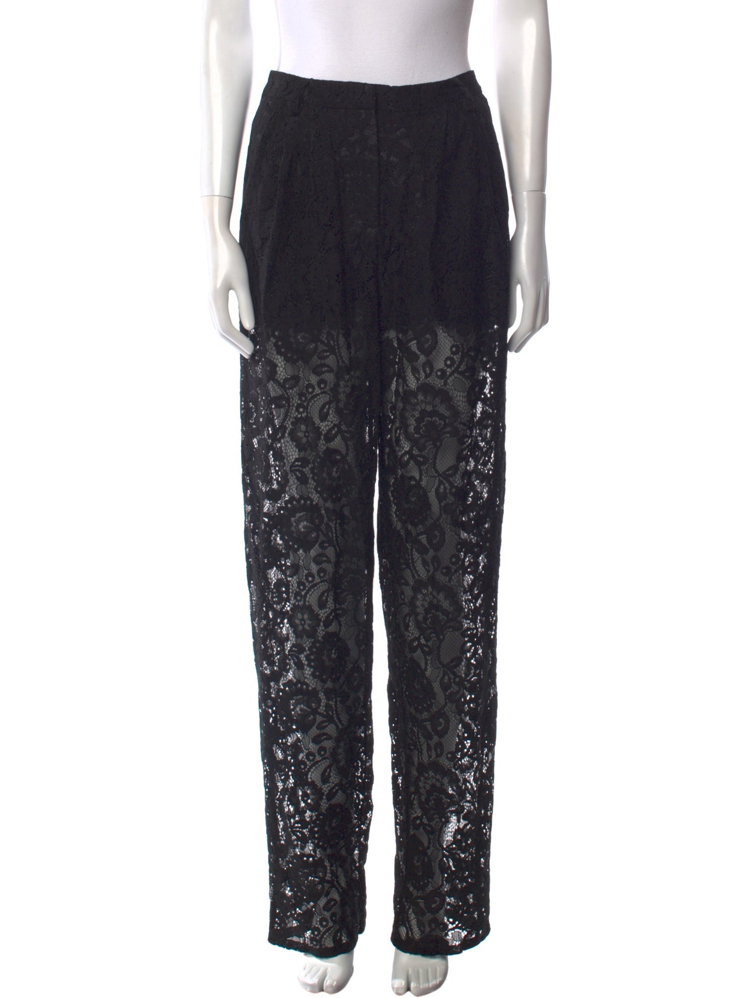 Ronny Kobo Lace Pattern Straight Leg Pants