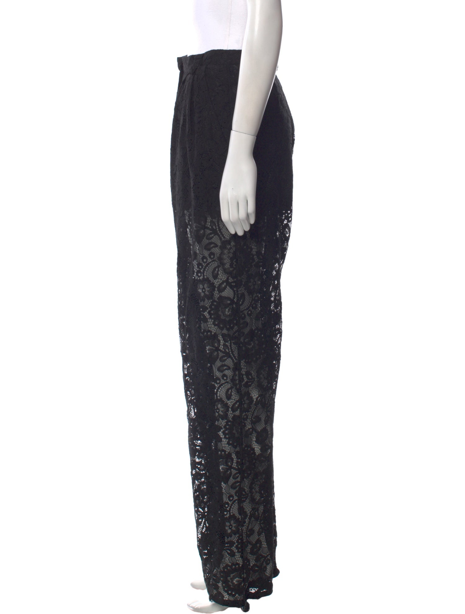 Ronny Kobo Lace Pattern Straight Leg Pants