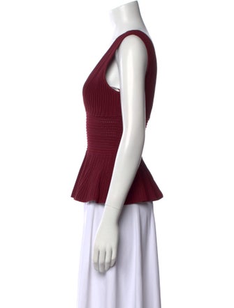 Ronny Kobo V-Neck Sleeveless Crop Top