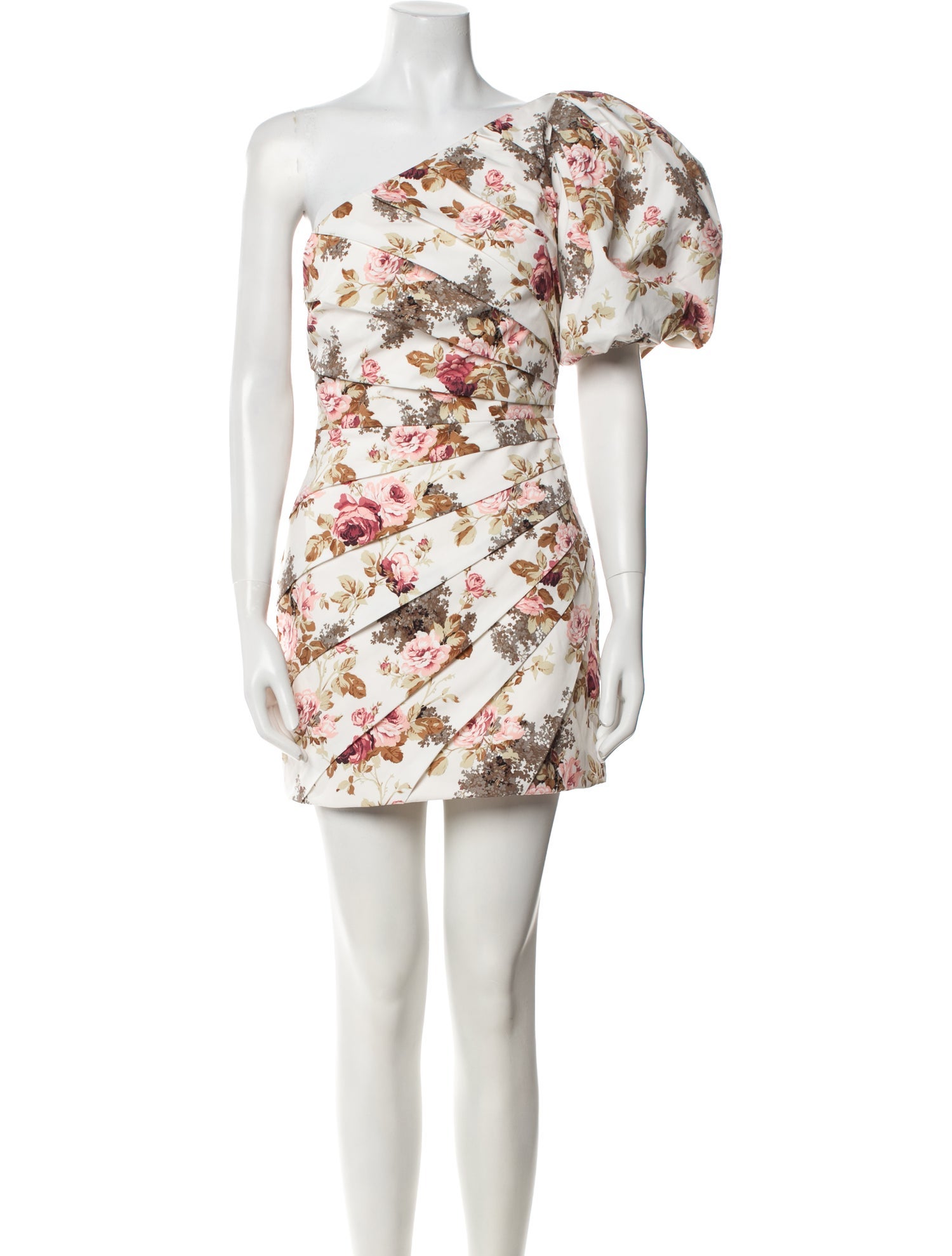 Ronny Kobo Floral Print Mini Dress