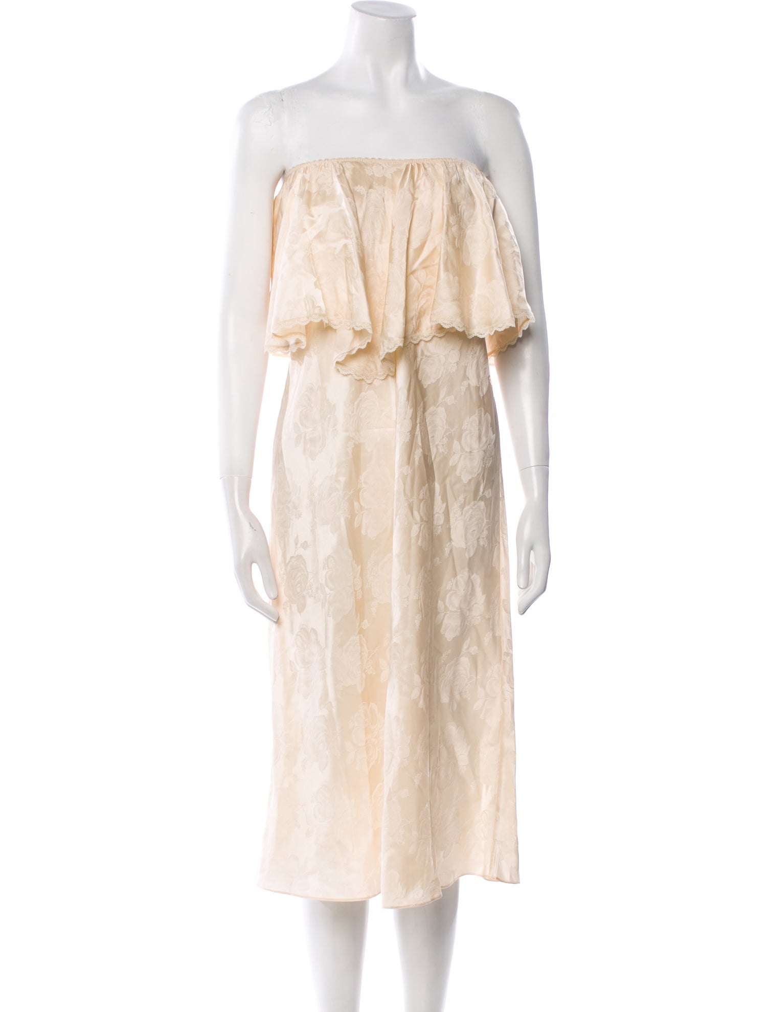 Ronny Kobo Strapless Knee-Length Dress