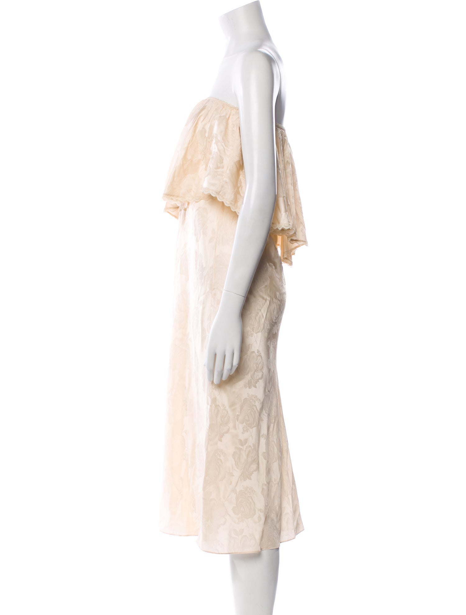 Ronny Kobo Strapless Knee-Length Dress