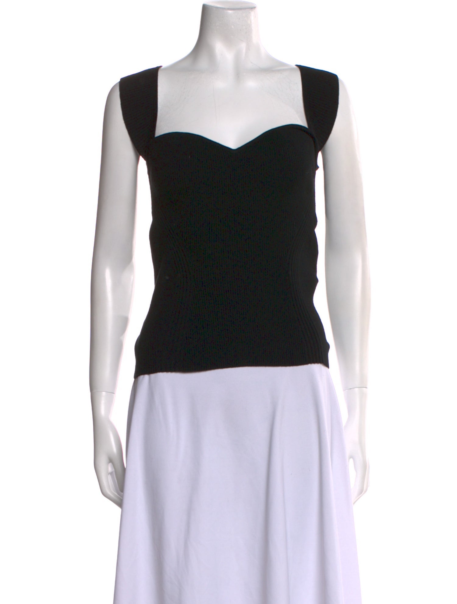 Ronny Kobo Square Neckline Sleeveless Top