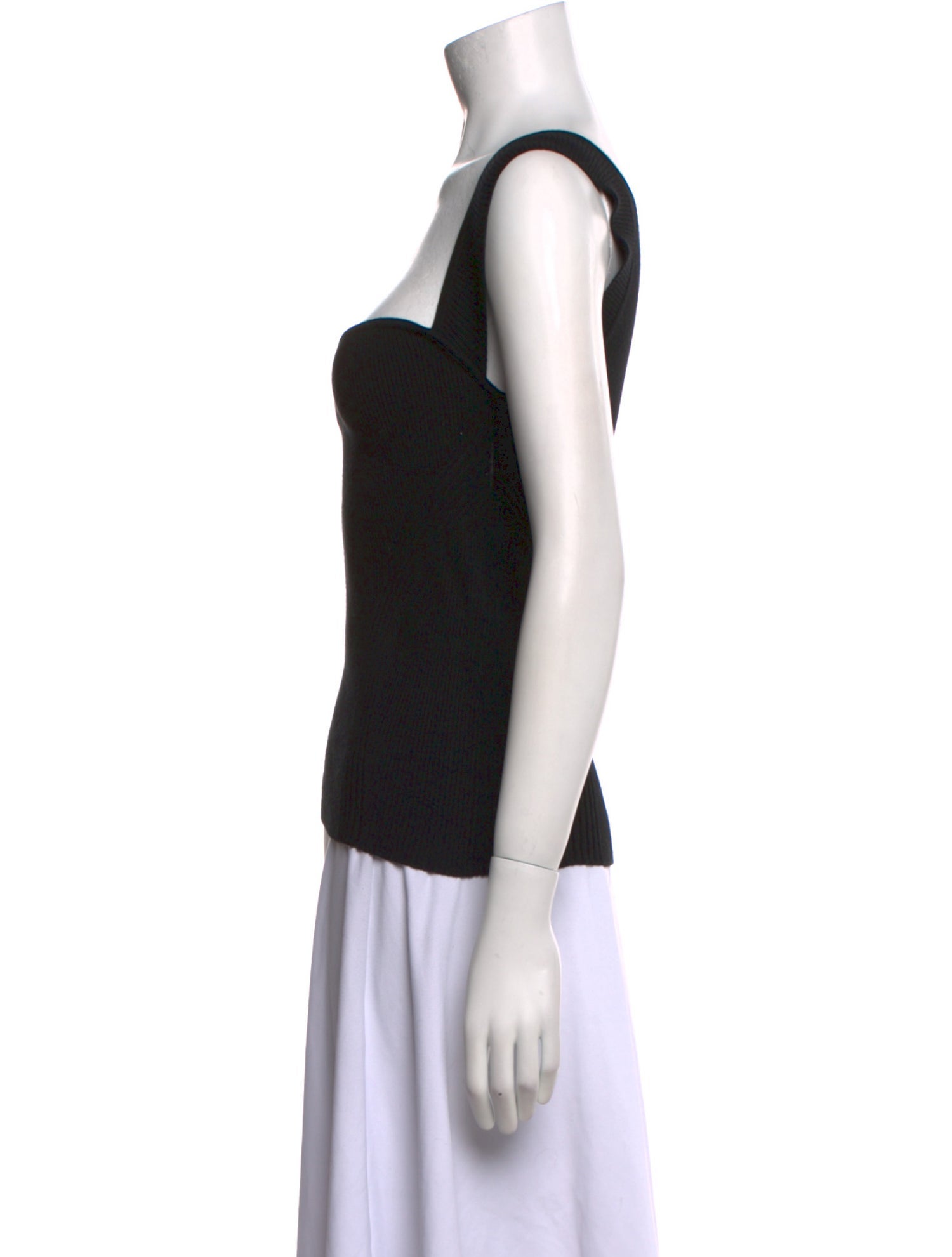 Ronny Kobo Square Neckline Sleeveless Top
