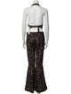 Ronny Kobo Lace Pattern Lace Trim Embellishment Pant Set