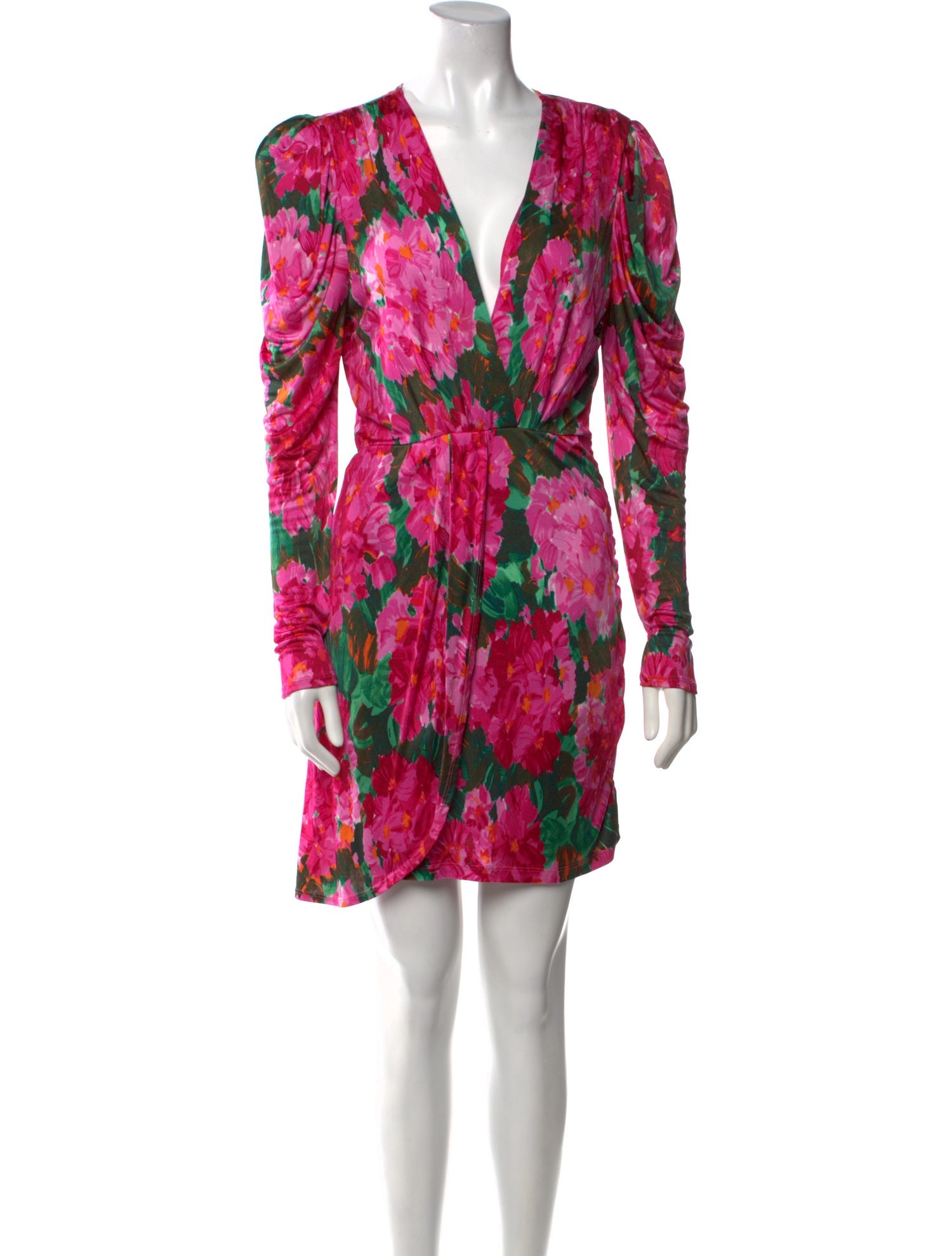 Ronny Kobo Floral Print Mini Dress