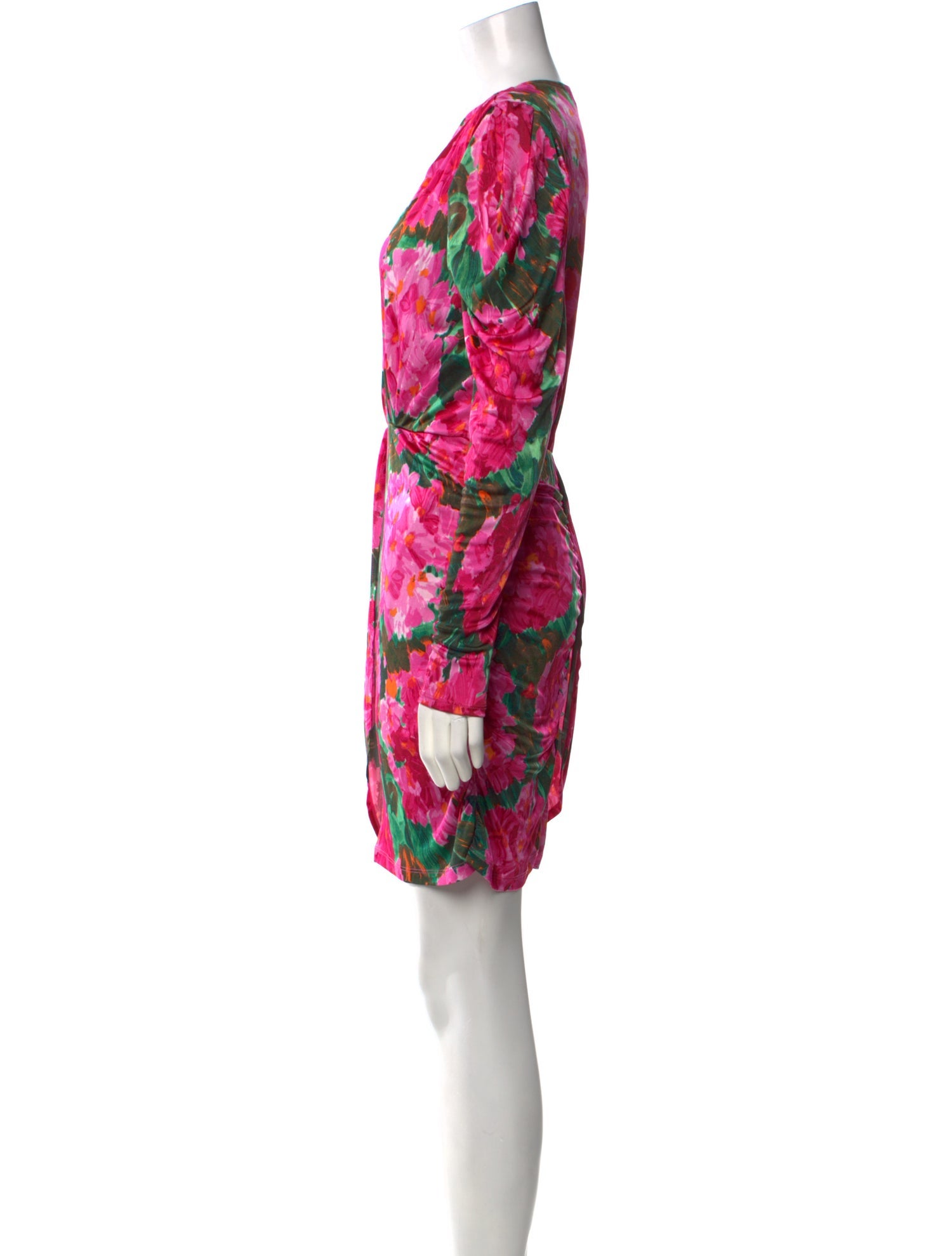 Ronny Kobo Floral Print Mini Dress