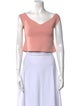 Ronny Kobo V-Neck Sleeveless Crop Top