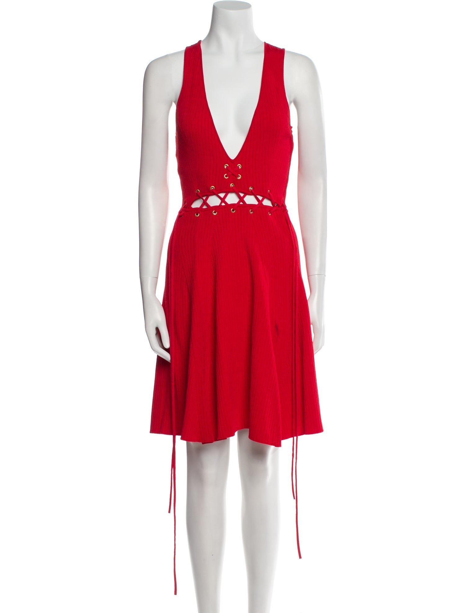 Ronny Kobo V-Neck Mini Dress