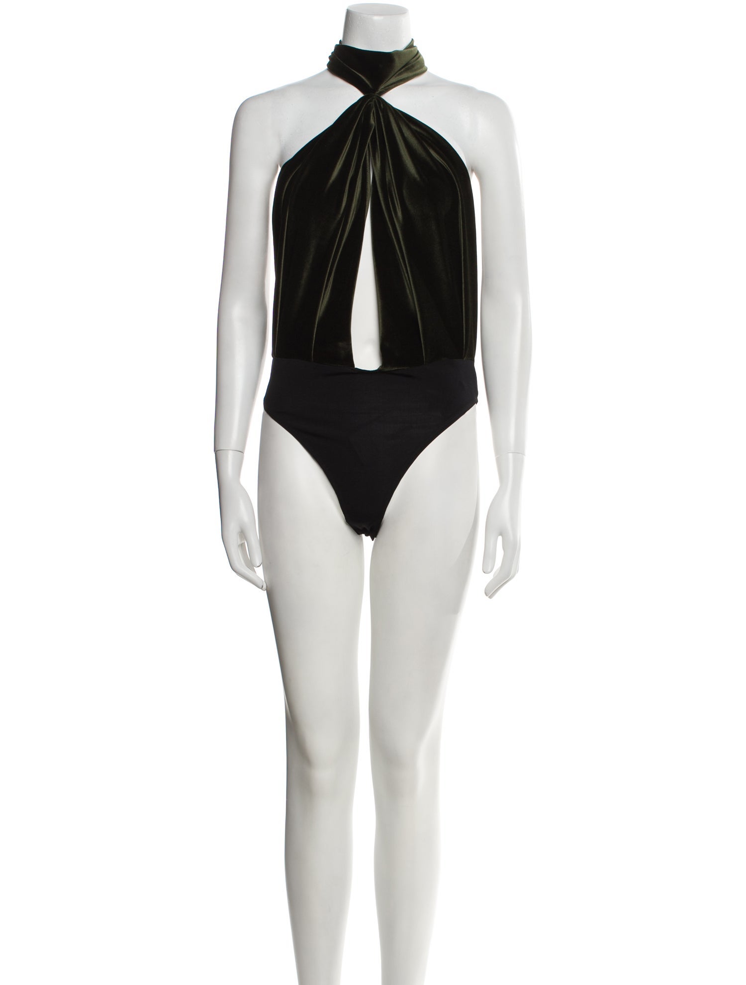 Ronny Kobo Halterneck Sleeveless Bodysuit