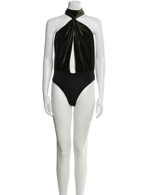 Ronny Kobo Halterneck Sleeveless Bodysuit