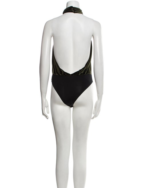 Ronny Kobo Halterneck Sleeveless Bodysuit