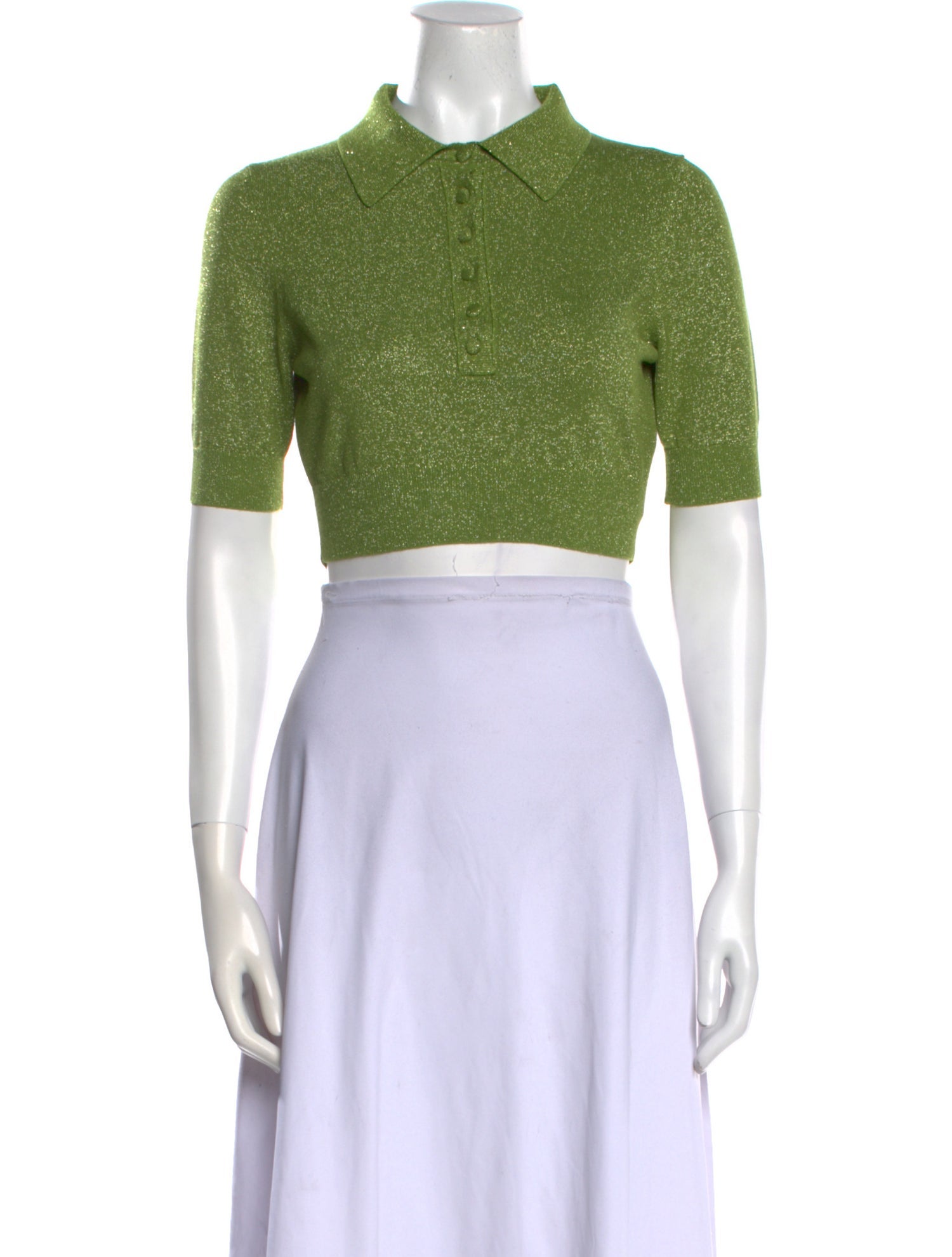 Ronny Kobo Short Sleeve Crop Top