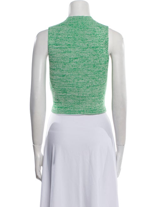 Ronny Kobo Printed Crew Neck Crop Top