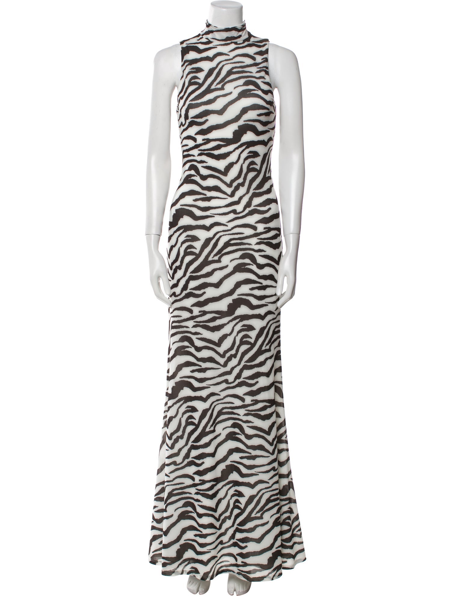 Ronny Kobo Animal Print Long Dress