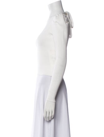 Ronny Kobo V-Neck Long Sleeve Crop Top