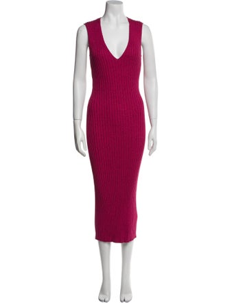 Ronny Kobo V-Neck Long Dress